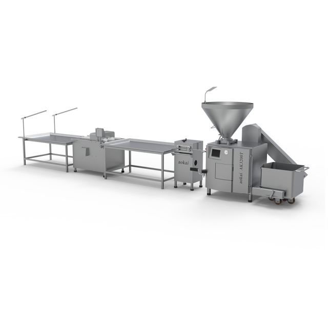 Automatic tying production line